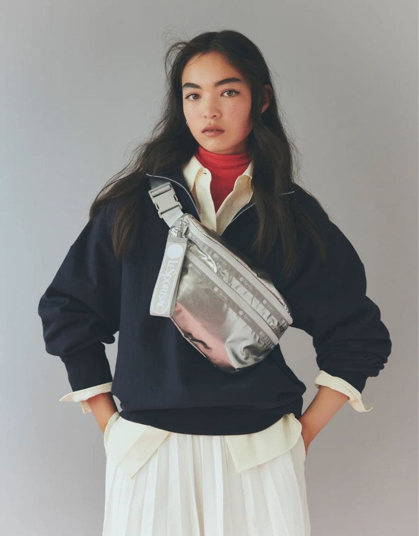 新品タグ付☆SPUR別注 レスポートサック ボディバッグ シルバー - メルカリ