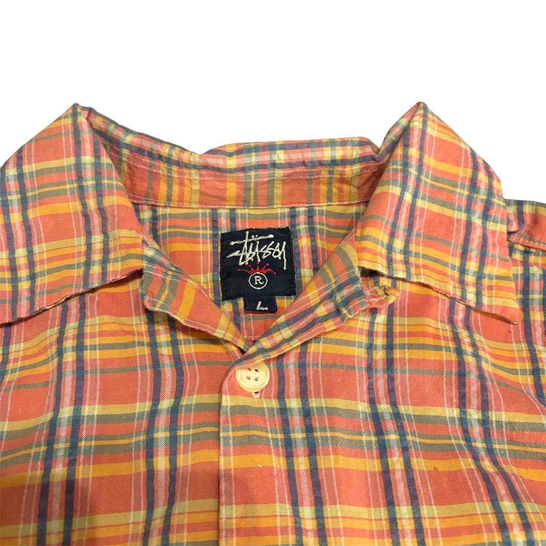 90s OLD Stussy オープンカラーシャツ - メルカリ