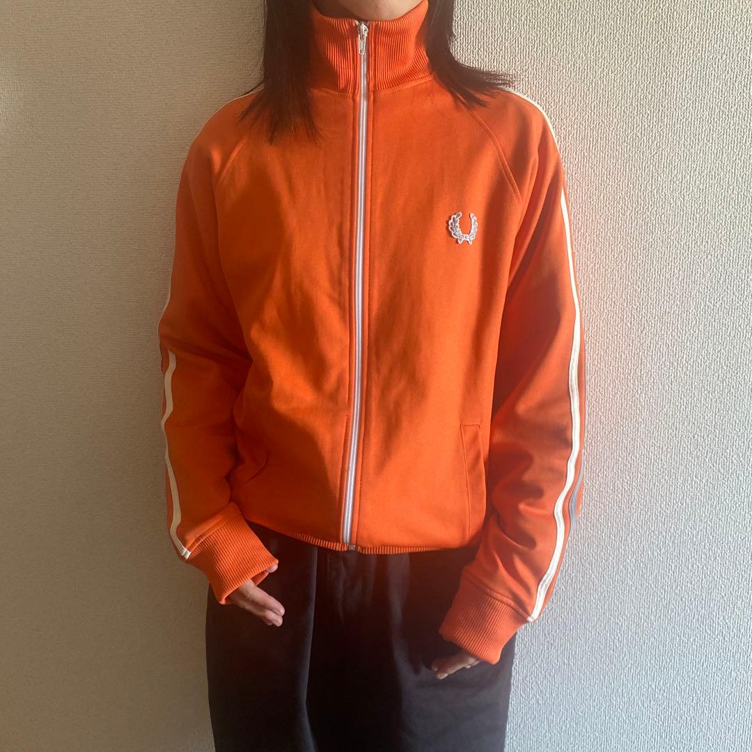 フレッドペリーFREDPERRY☆トラックジャケットジャージ☆オレンジ希少
