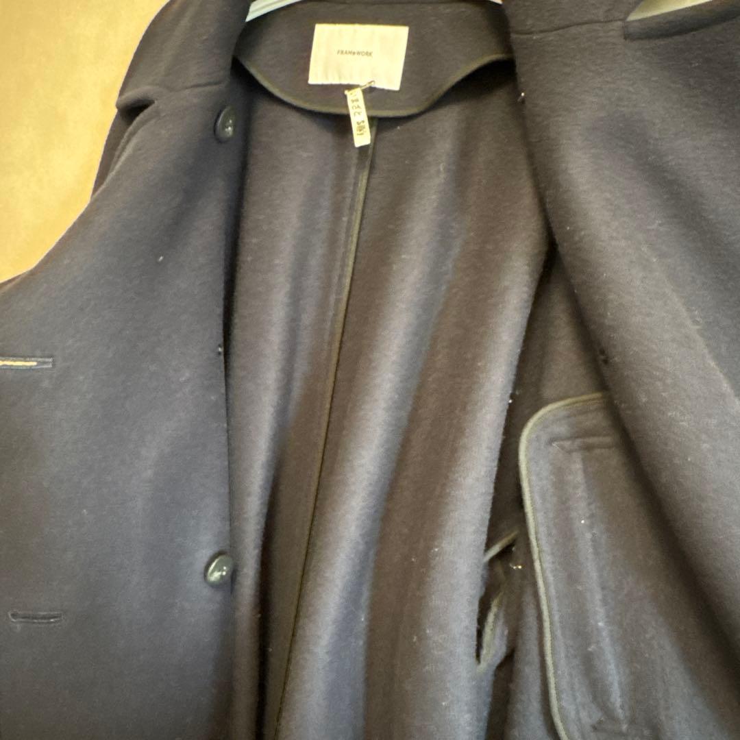 二宮こずえさん着用 FRAMEWORK ダブルフェイス ロングピーコート