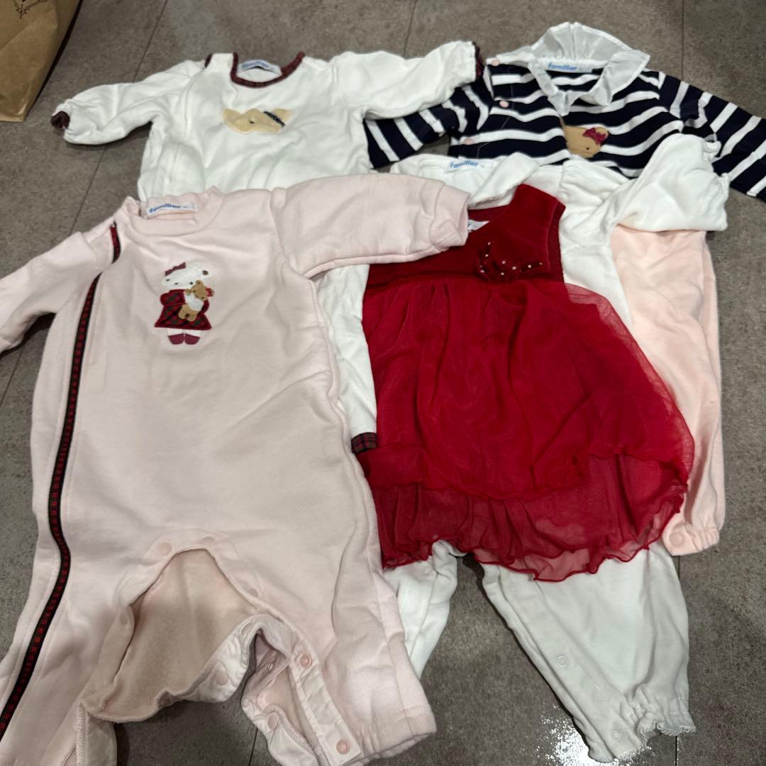 familiar ロンパース 70㎝　４点セット（バラ可能） 楽天市場】ロンパース ファミリアの通販