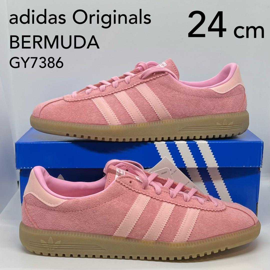 新品 24cm adidas アディダス BERMUDA バミューダ ピンク② - メルカリ