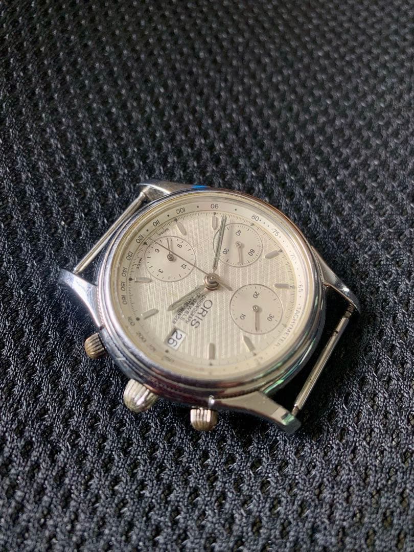 故障品 ORIS 自動巻き クロノグラフ 腕時計