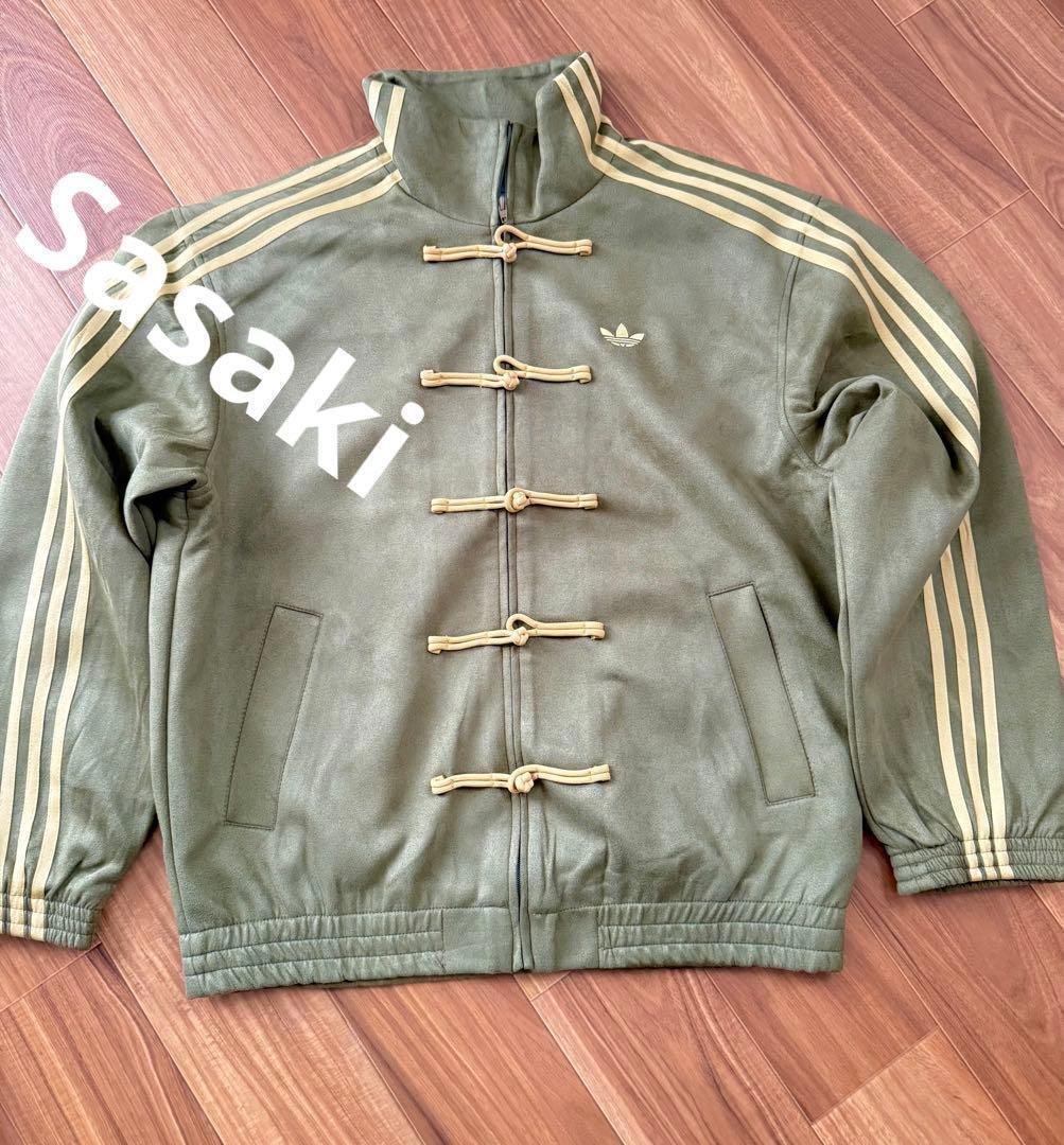 即日発送海外限定adidas Originalsスエード トラックジャケットXL