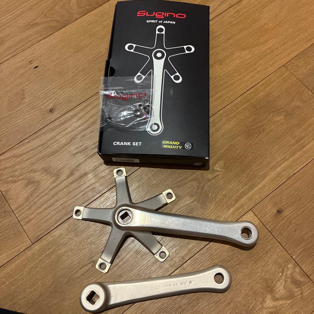 Sugino クランクセット グランドマイティ167.5mm ボルト付き - メルカリ