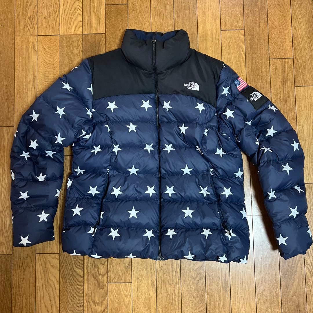 THE NORTH FACE 星柄 星条旗 ダウンジャケット USA THE NORTH FACE - ノースフェイス 星柄 星条旗 ヌプシ ダウン