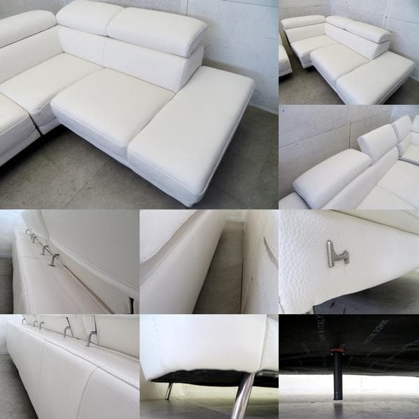 引き取り限定展示品□イタリア製□ニコレッティ□ルッカ□総革□L型