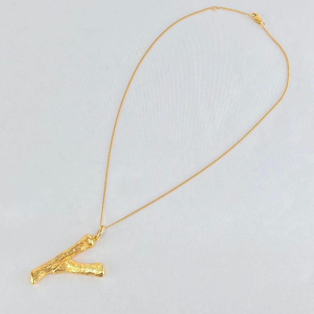 美品 OLD CÉLINE セリーヌ イニシャルネックレス フィービー期 Y字型