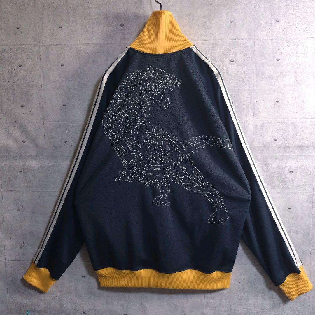 オニツカタイガー☆見返り虎 刺繍 切替 トラックジャケット ジャージ