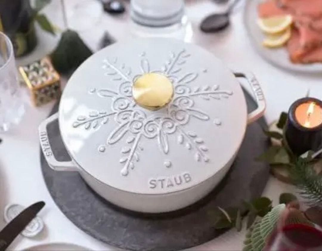 新品未使用 STAUB ストウブ Wa-NABEスノーフレークカンパーニュ 限定