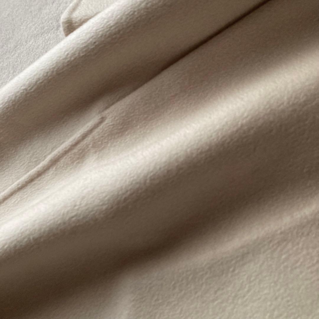 TSEセイ＊最高級カシミヤ100%ステンカラーコート 30万＊アイボリー