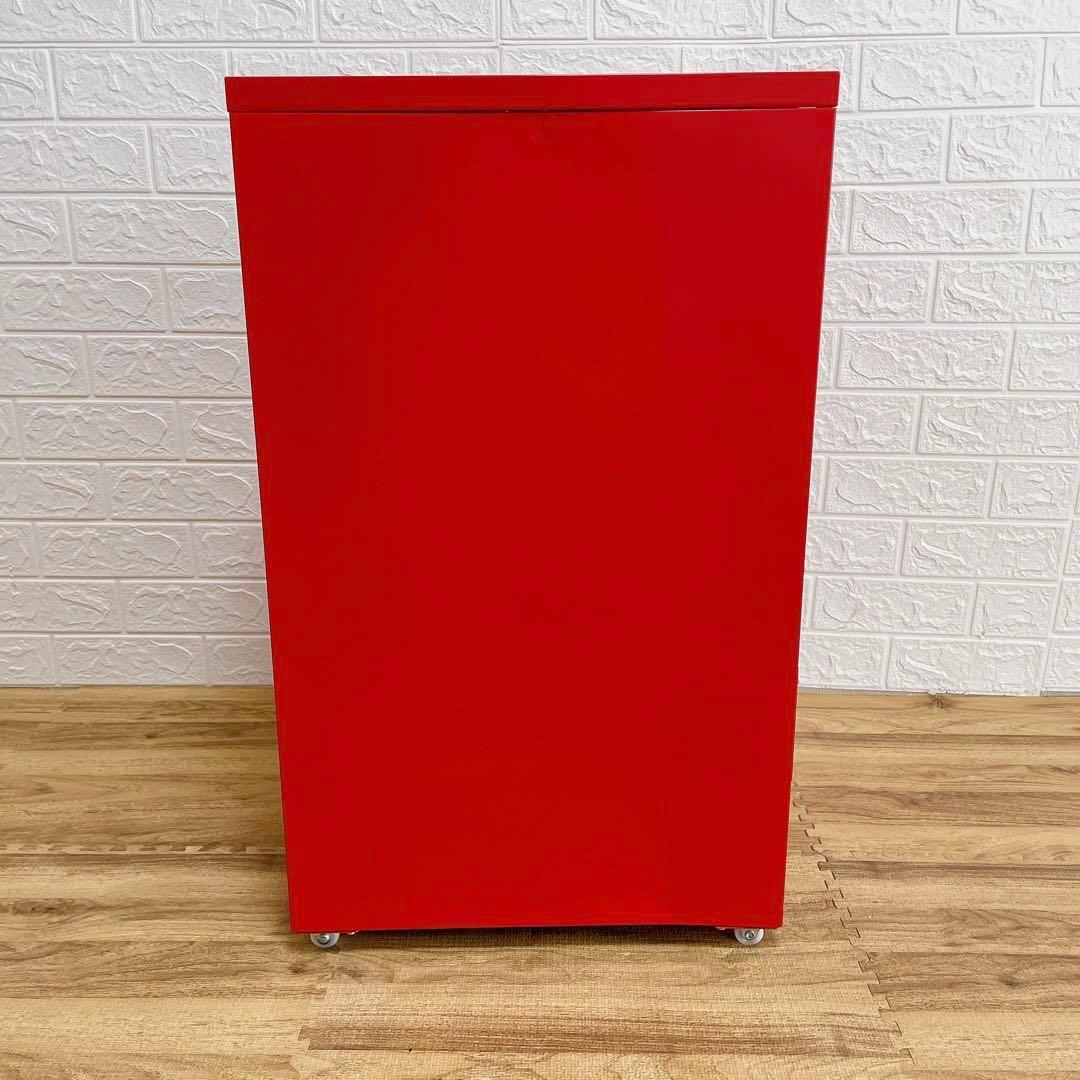 美品】IKEA ヘルメル引き出しユニット キャスター付き レッド
