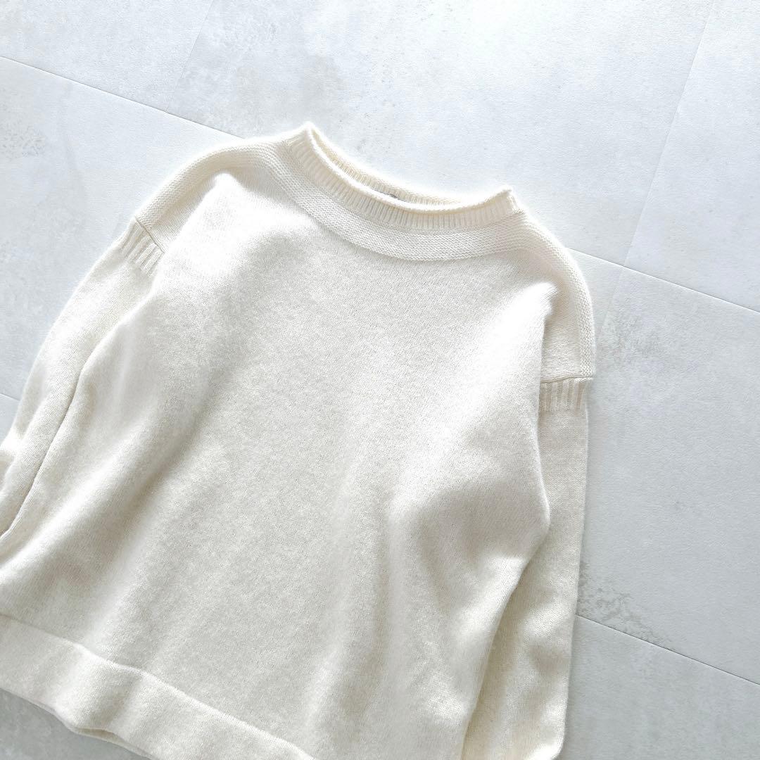 美品✨マーガレットハウエル　ロールネックニット　長袖　現行定番人気　アイボリー