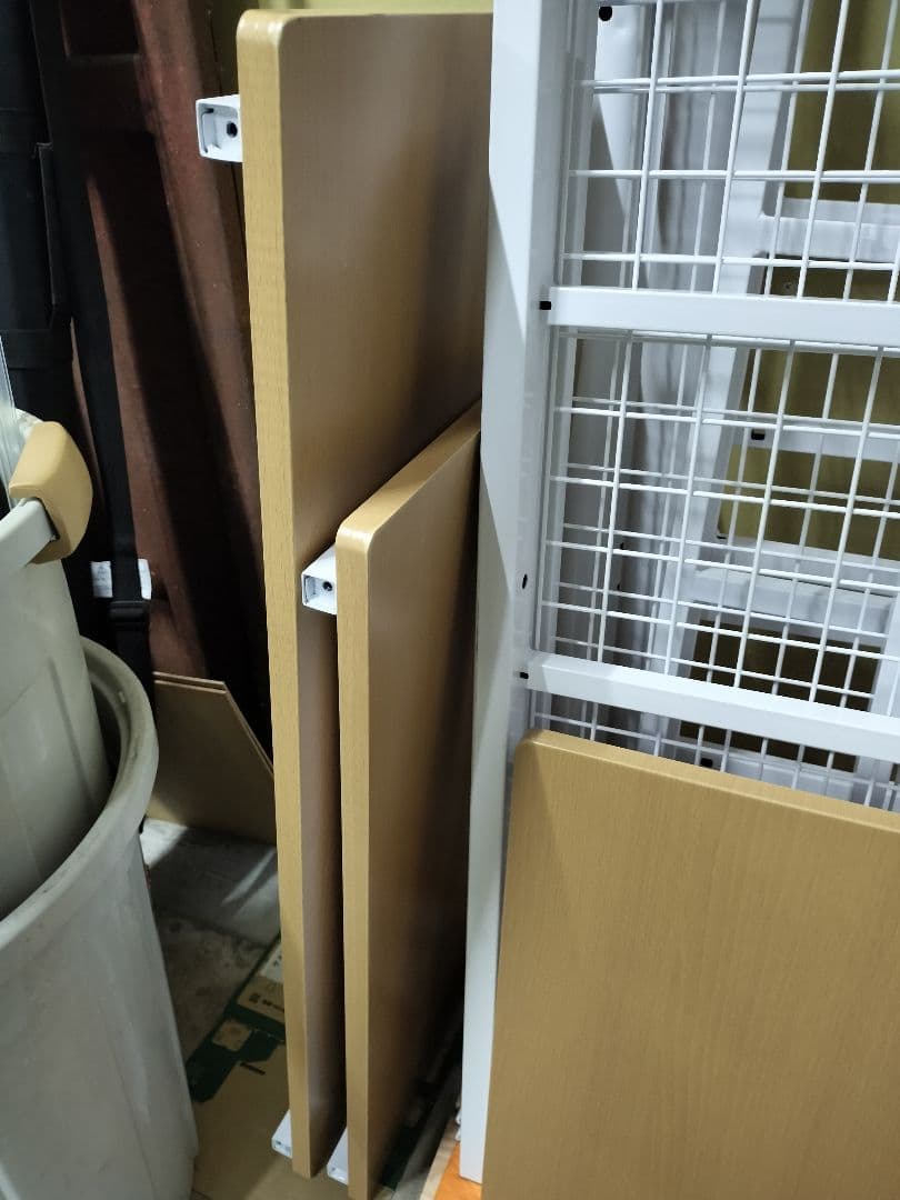 千葉市花見川区引取限定】ROSTEM 階段付きパイプロフトベッド ホワイト