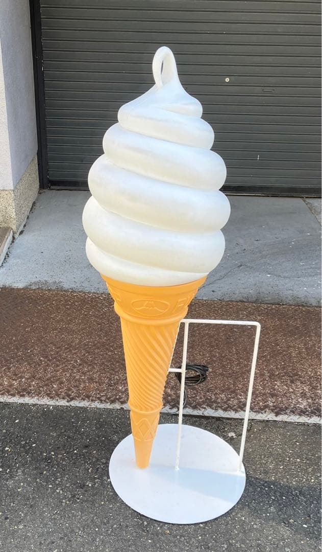 2022年製 三笠照明 アイスクリーム看板 ソフトクリーム照明 ソフトスタンド ソフト・アイスクリームの販売の必需品【ソフトクリームLED看板 120cm】