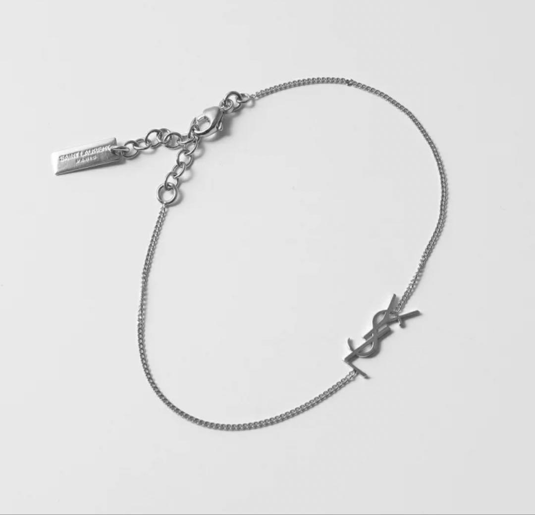 新品未使用 Saint Laurent カサンドラ シルバーブレスレット YSL