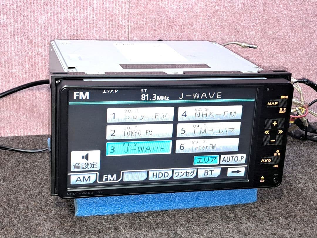 2020年版地図★トヨタ純正 NHDT-W60G BT対応・ワンセグ★動作良好