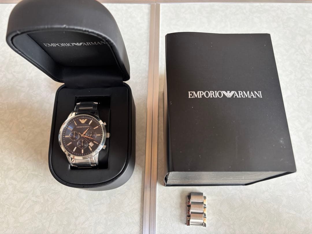 週末3日間大セールEmporio Armani クロノグラフ 時計AR-2448 - メルカリ