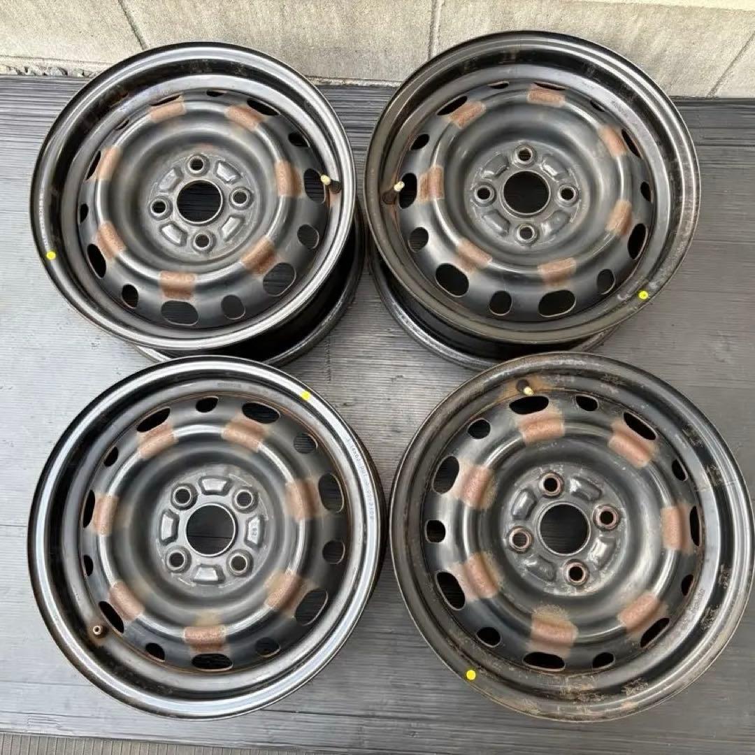 定番人気‼️デミオ鉄チン 14インチ6J 軽カスタムサイズ - メルカリ