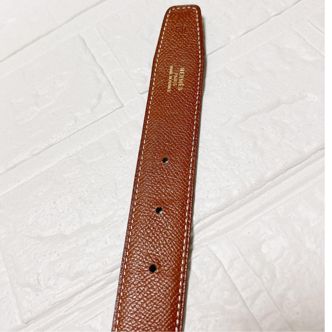 HERMES リバーシブル ベルト ブラック×ブラウン ボックスカーフ Z刻印