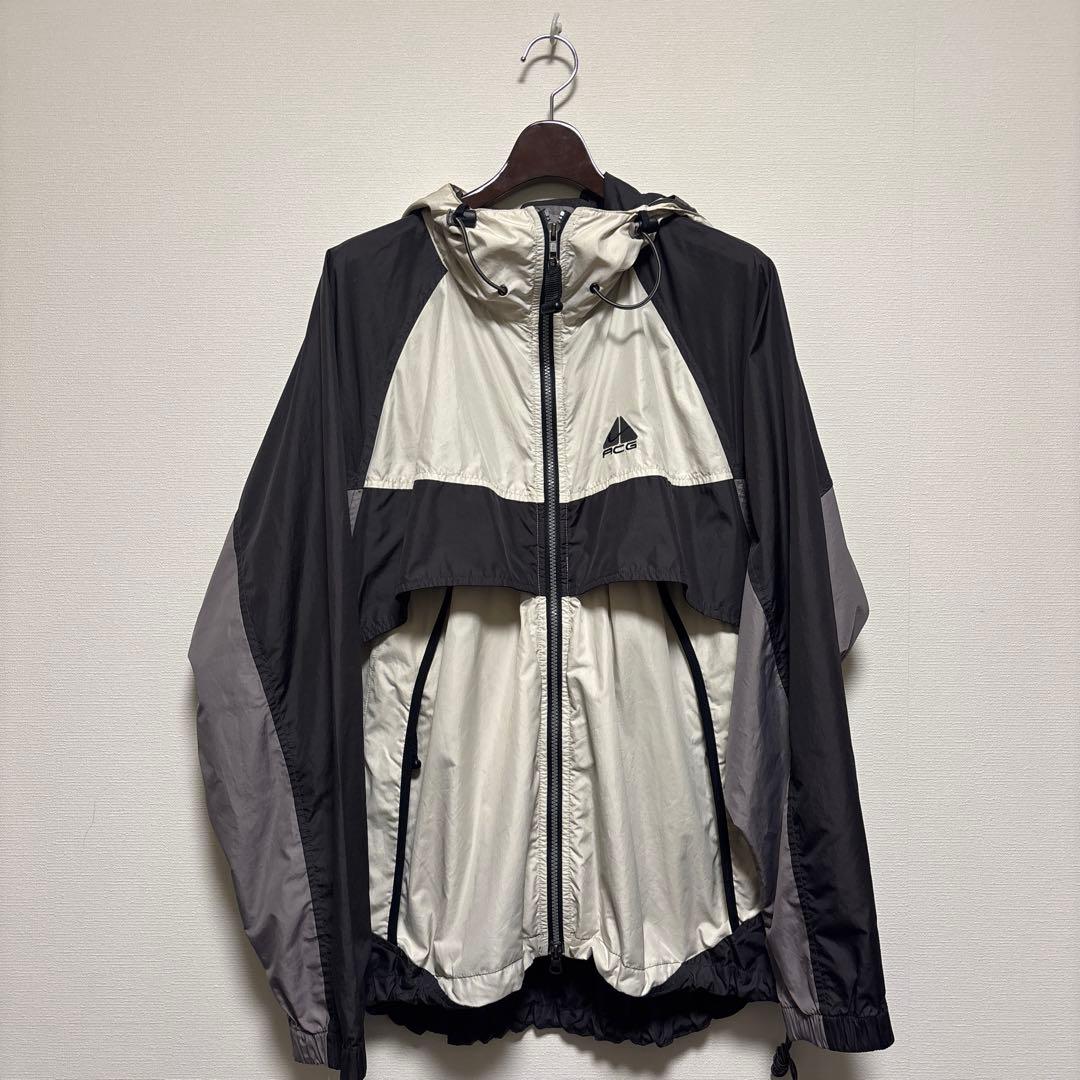 【一点物古着】Nike ACG 90s ナイロンアノラックパーカー　Lサイズ 90s NIKE acg ナイアノラックパーカー ストームフィット 黒 L | 古着屋 Uan