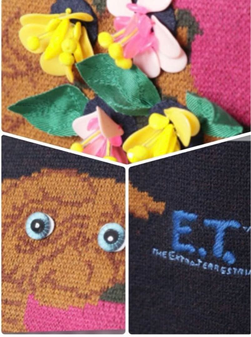 美品】ミュベール E.T ビーズ 刺繍 ニットセーター - メルカリ