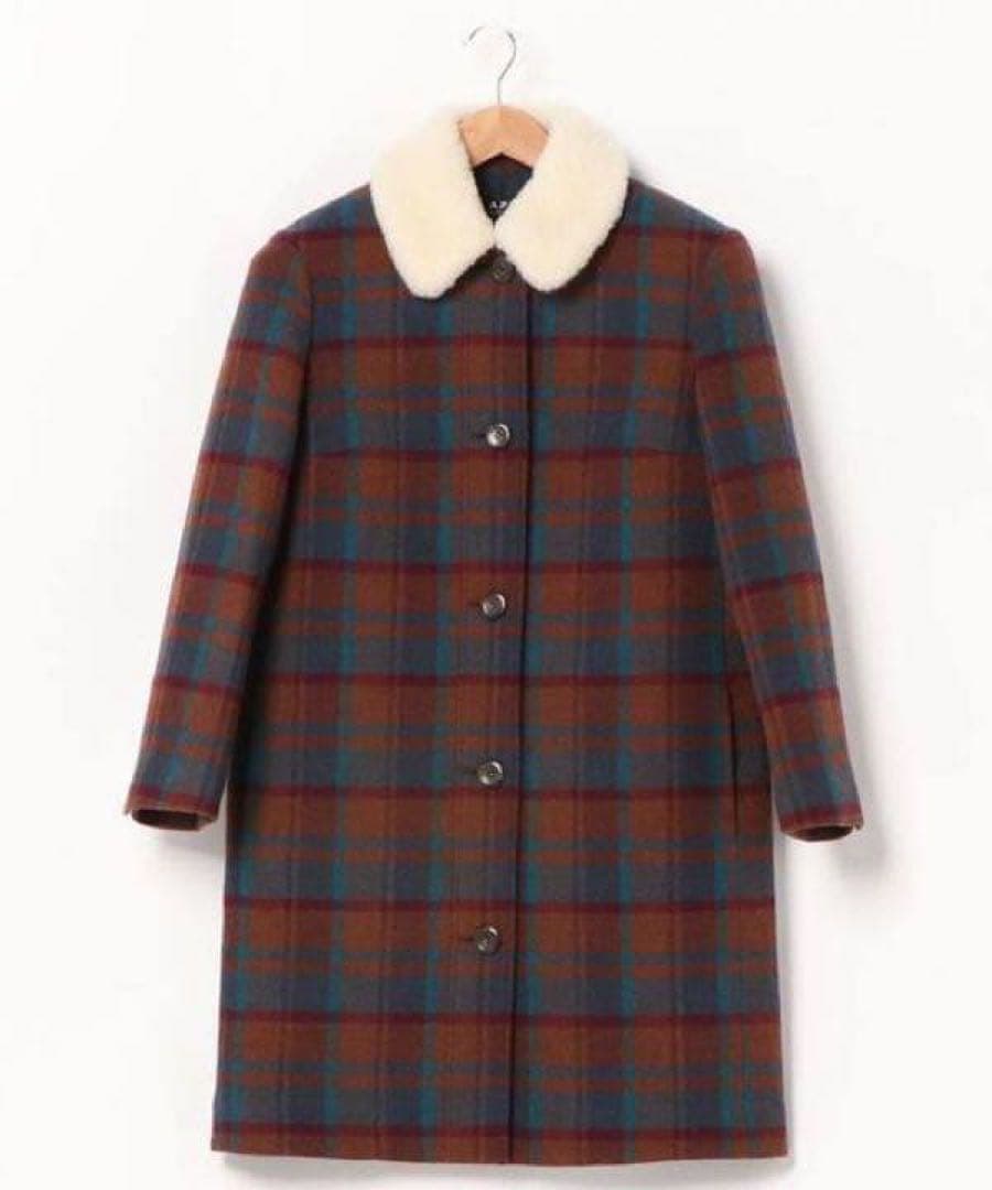 アーペーセー A.P.C. レディース ロングコート チェック柄 - メルカリ