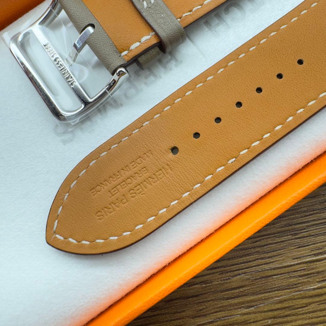 2730 ほぼ未使用　Apple Watch エルメス　エトゥープ　レザーバンド