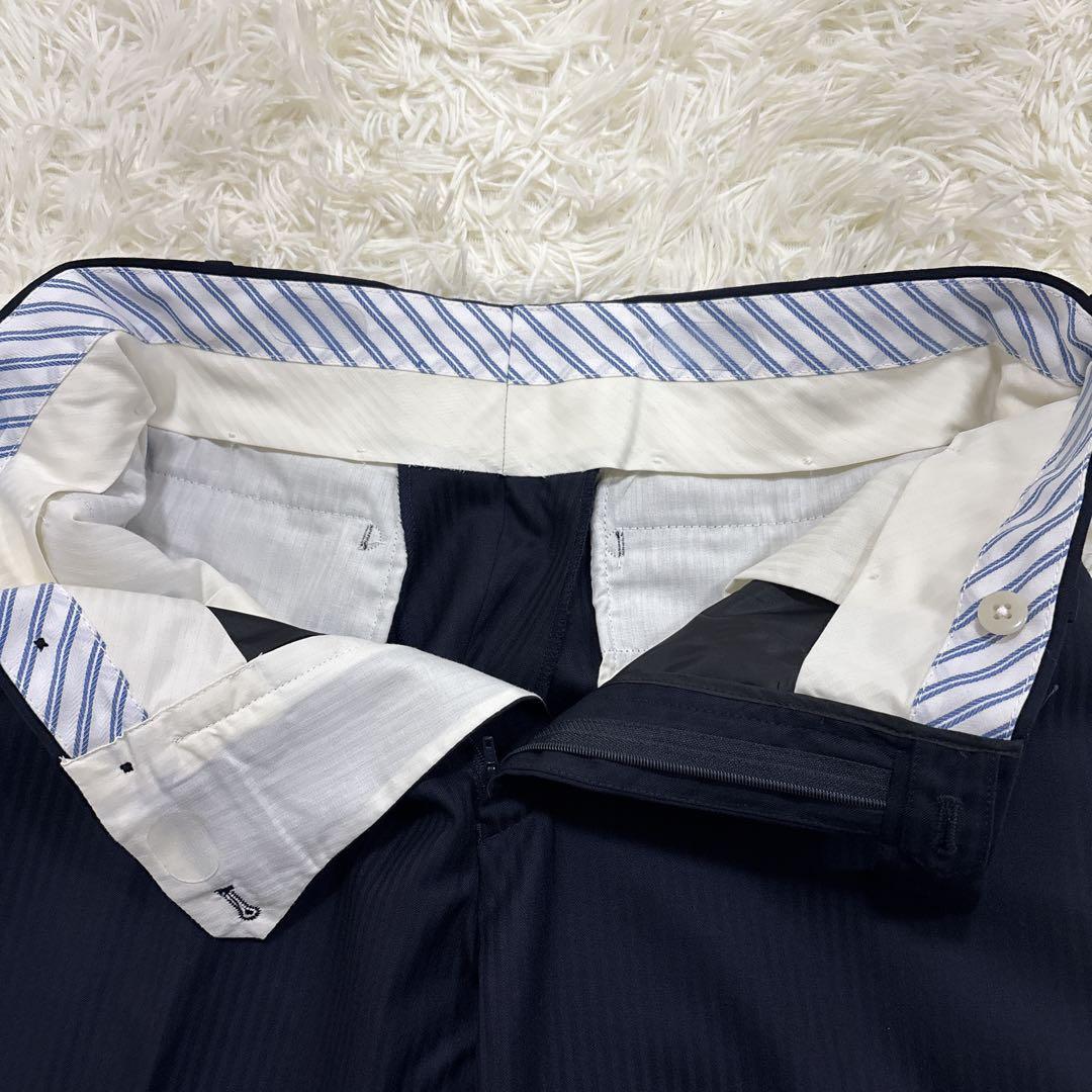 長井代助✨HILTON 3ピーススーツ　super110's ネイビーXL