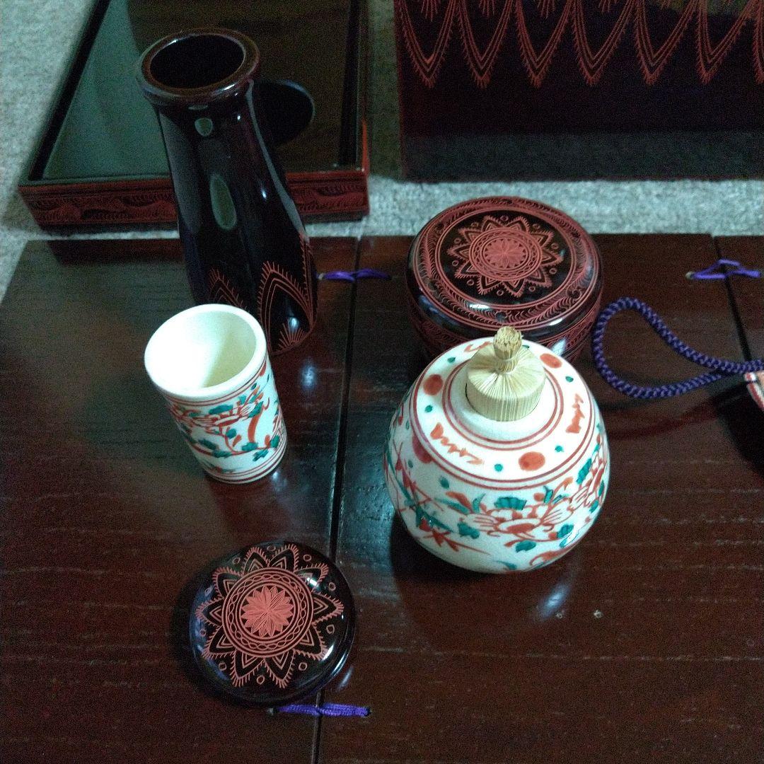 きんま塗　茶箱　裏千家