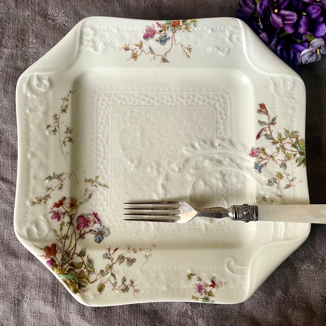 D*＊様 【希少レア美品】マジョレルナンシー×リュネヴィル隅切り角皿Bフランスア D*＊様 【希少レア美品】マジョレルナンシー×リュネヴィル隅切り角皿