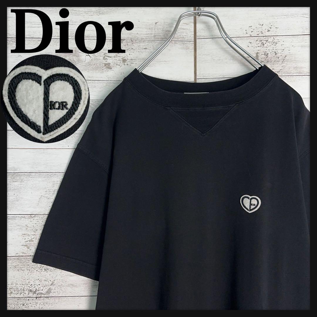 美品・近年モデル】ディオール ハートCDロゴ 定番カラー黒 半袖tシャツ