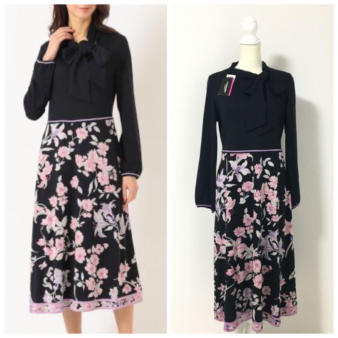 新作未使用 LEONARD レオナール ウール ワンピース 42 - メルカリ