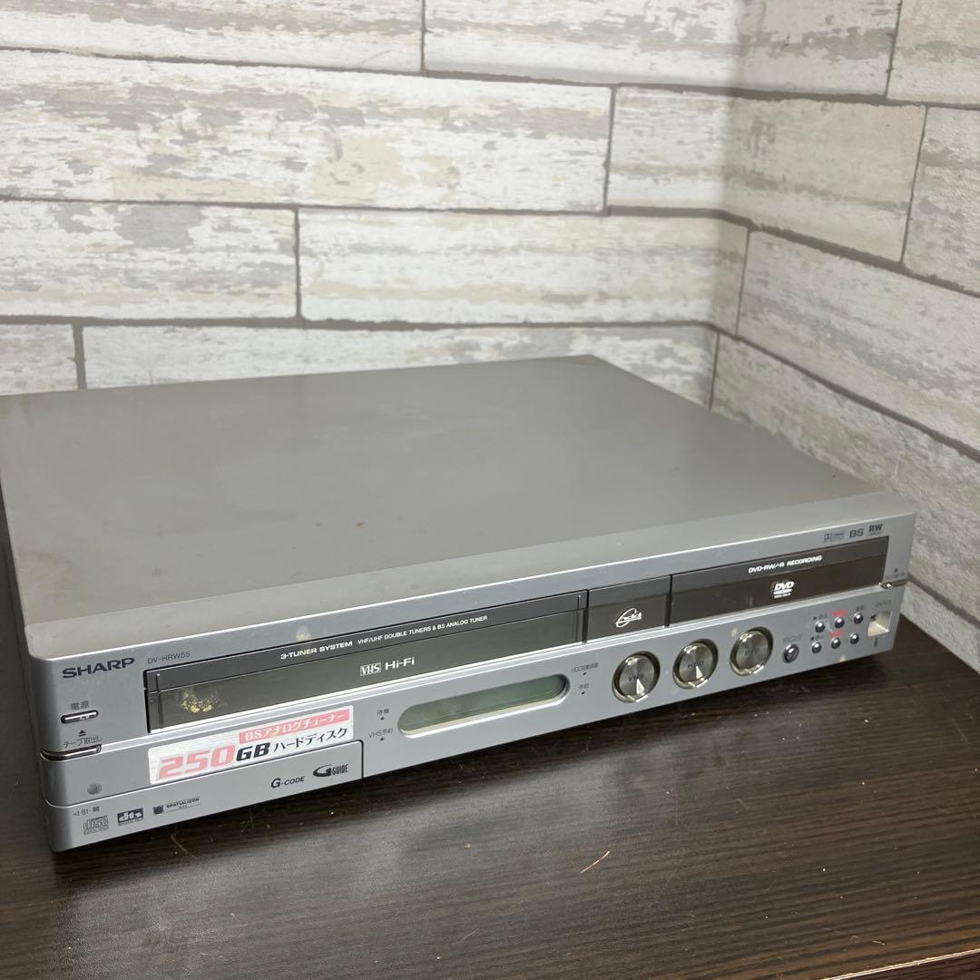 SHARP ビデオ一体型DVDレコーダー DV-HRW55 - メルカリ