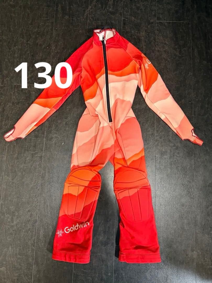 GOLDWIN スキー GSレーシングスーツ 赤 ワンピース 130 GOLDWIN（ゴールドウイン） 2023-24 GOLDWIN（ゴールドウィン）Jr. GS