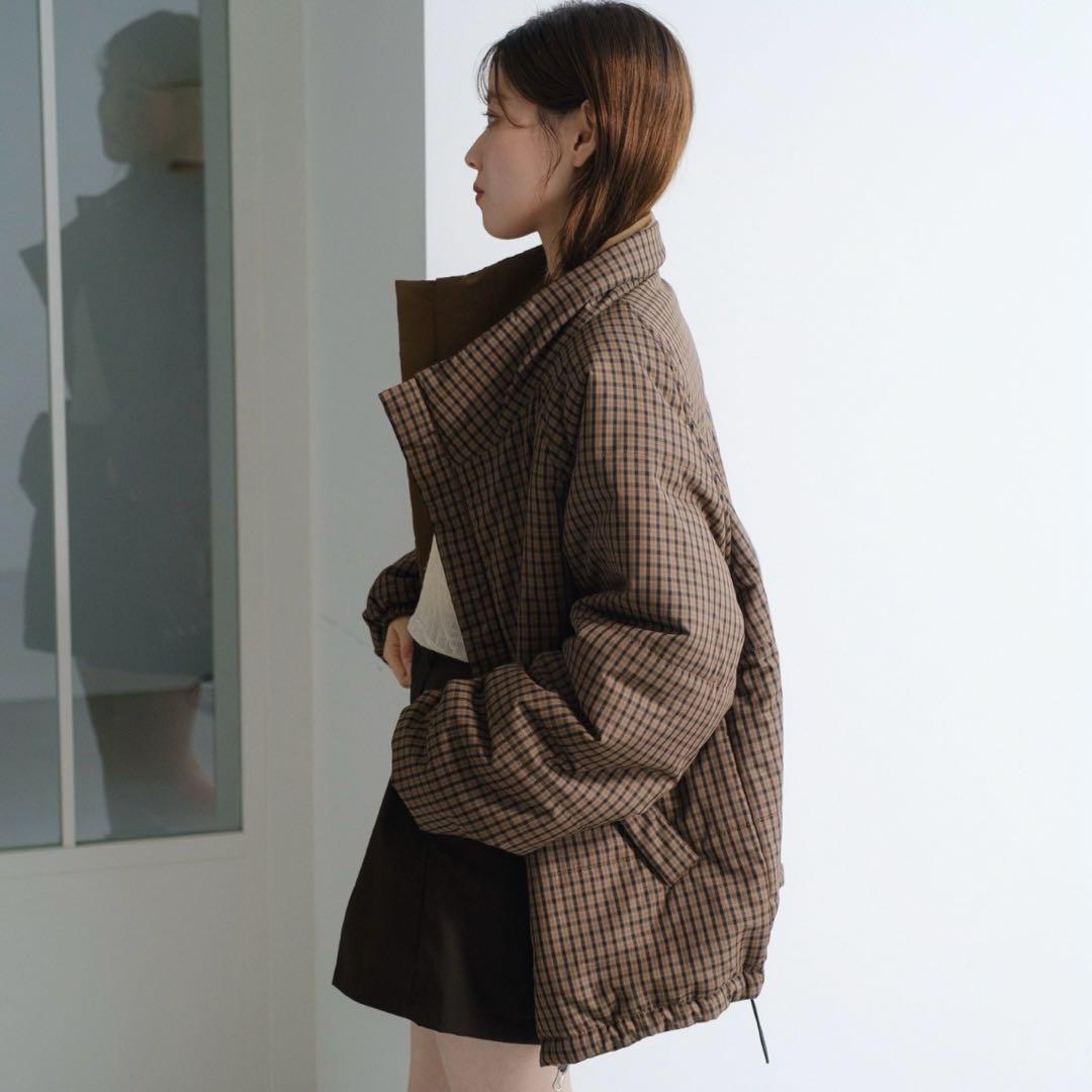 kastane チェック中綿リバーシブルアウター - メルカリ