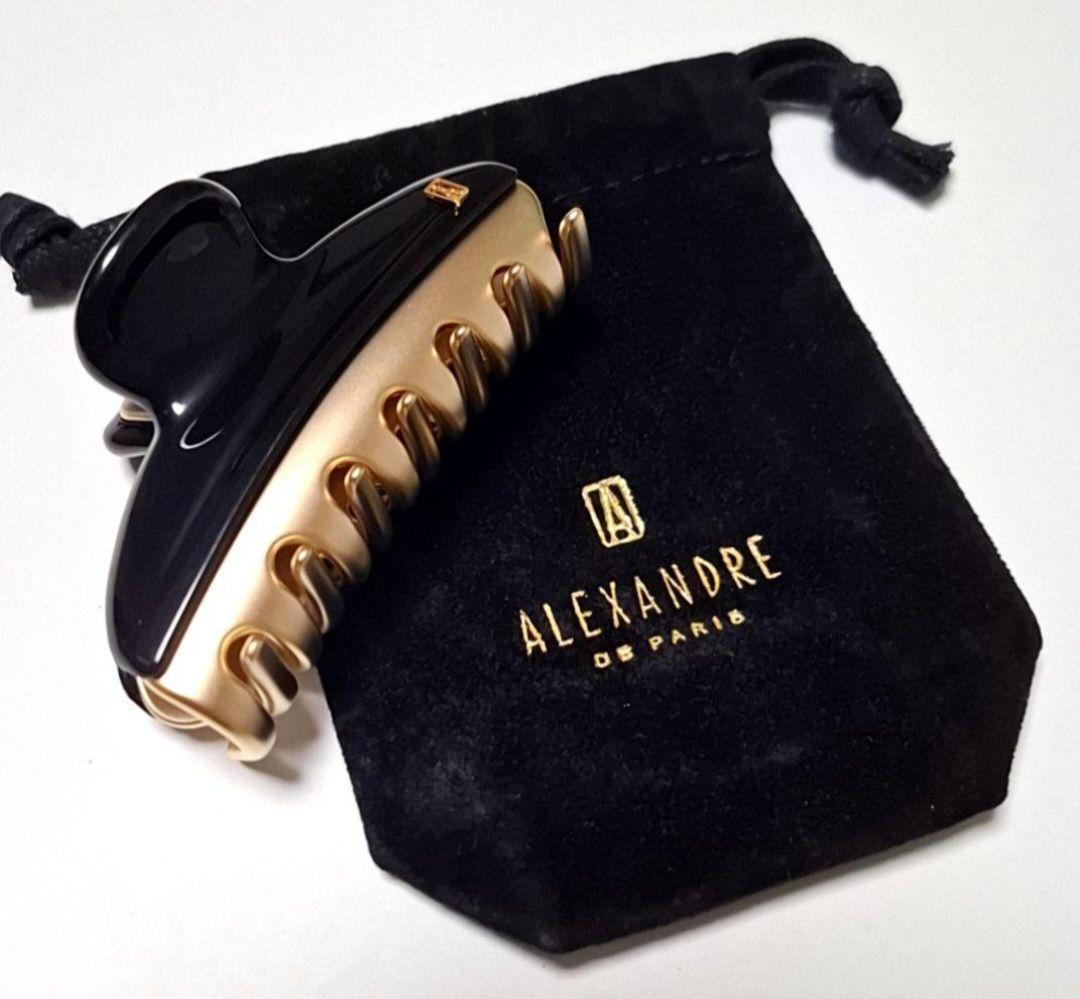 【美品】アレクサンドルドゥパリ M ヘアクリップ　人気のブラック 完売品
