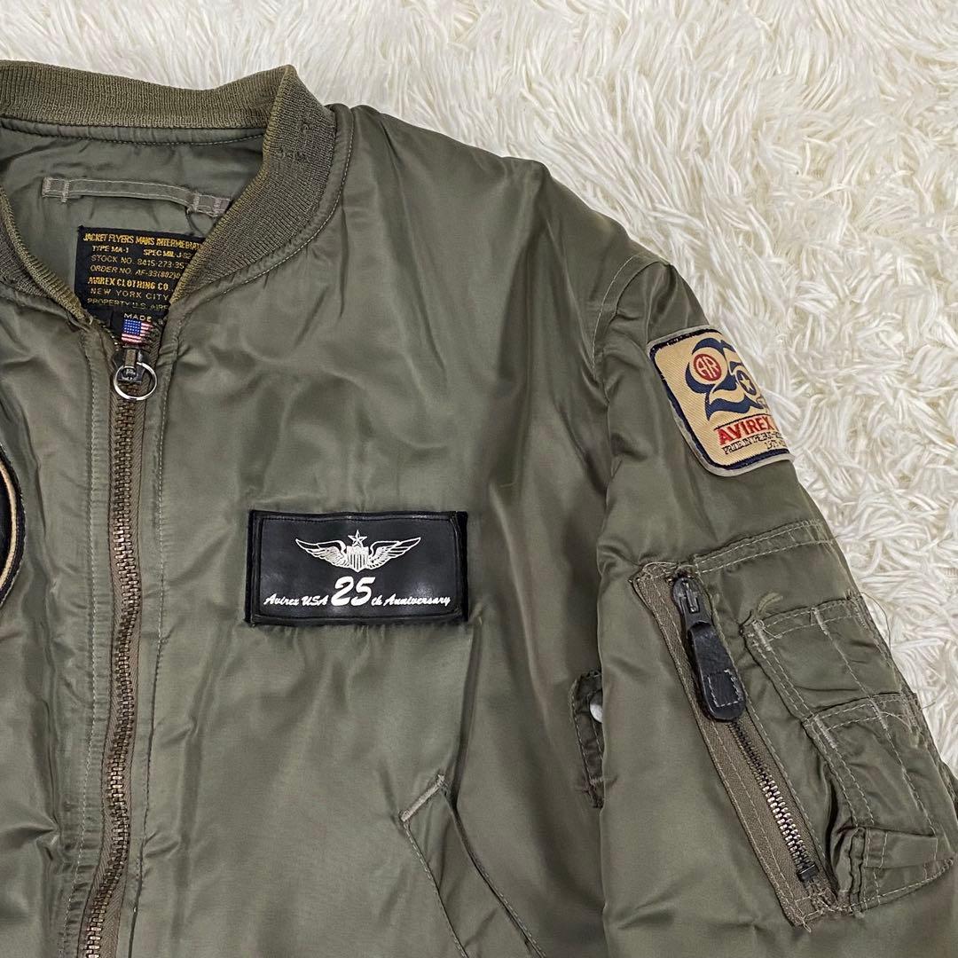 AVIREX フライトジャケット MA-1 USA製 25周年記念モデル サイズ