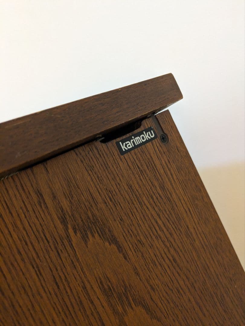 カリモク コンパクト 折りたたみ キャビネット デスク アンティーク