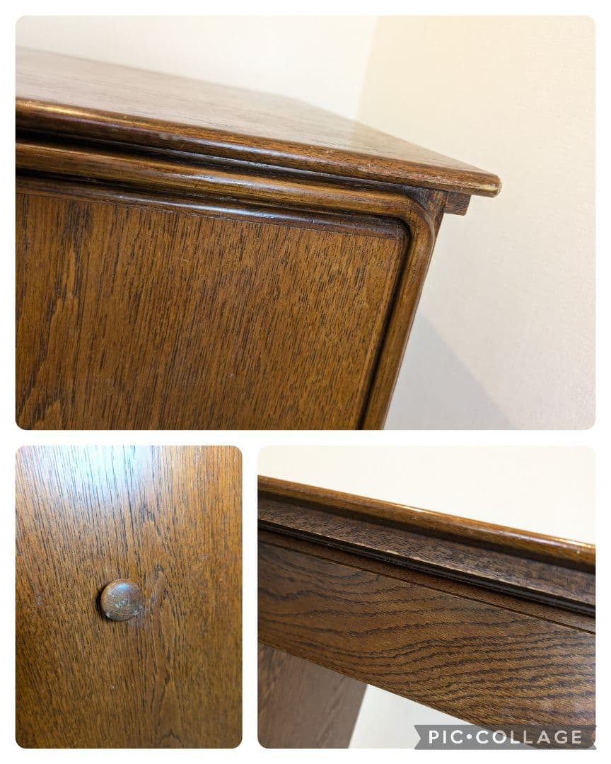 カリモク コンパクト 折りたたみ キャビネット デスク アンティーク