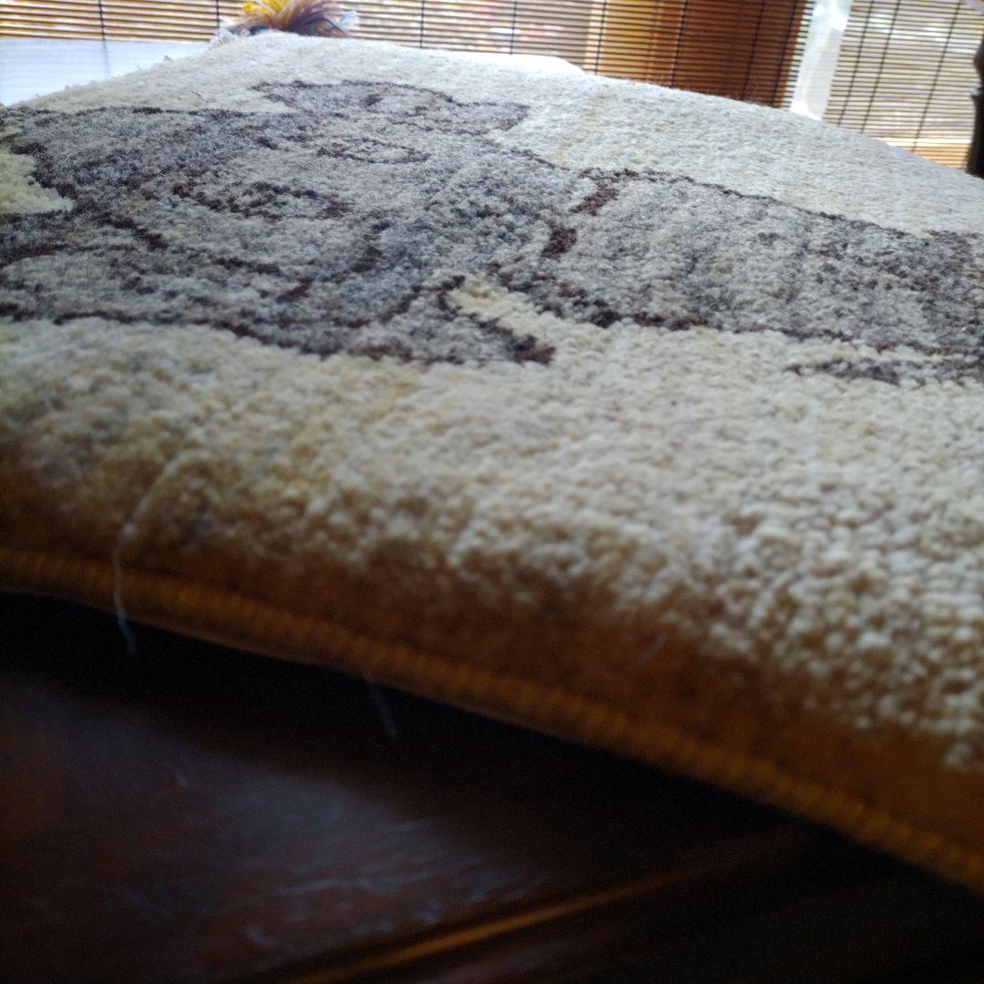 ギャッベ イラン シラーズ 座布団ギャッベ 手織り 大きめ ゾウ チェア