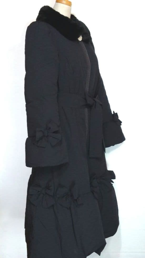 M’S GRACY エムズグレイシー ダウンコート リボン フェイクファー襟