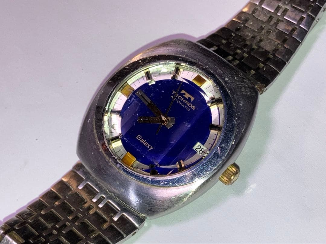テクノスメンズ 自動巻腕時計 ギャラクシー GALAXY ヴィンテージ