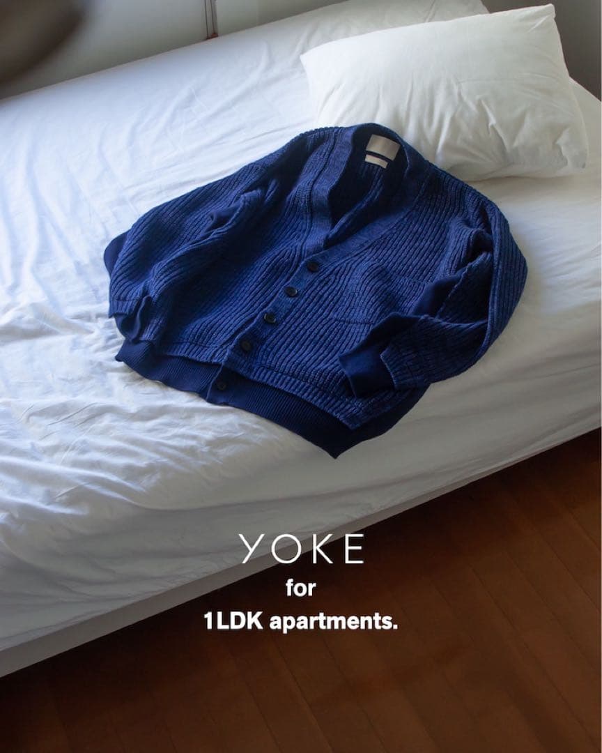 ハ*ヤ様 YOKE 1ldk 別注　5G CONNECTING RIB CARD YOKE 5G CONNECTING RIB CARDIGAN