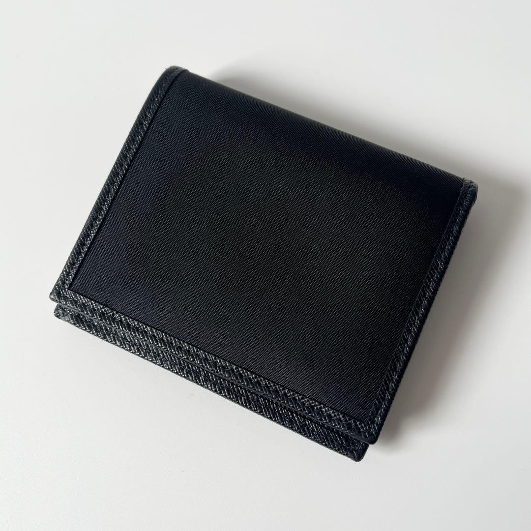 PRADA プラダ　コンパクトウォレット　リナイロン　ブラック 1MV204