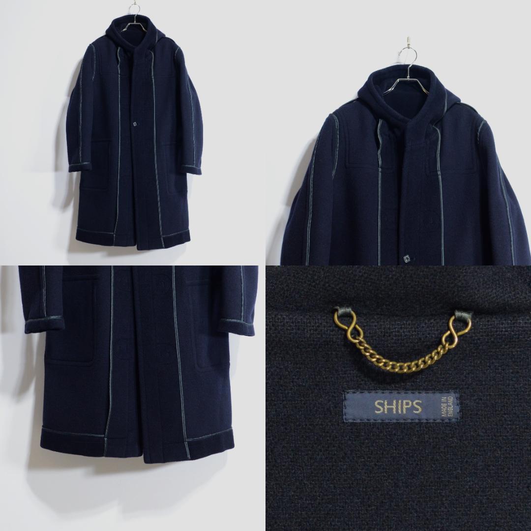 超極上品 ムーアブルック チベット社 ダッフルコート ネイビー 38