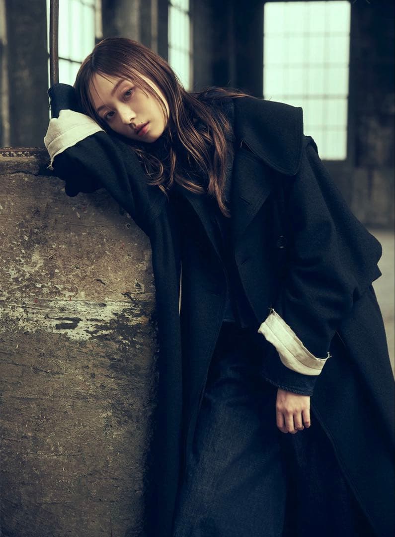 d*3様 ヨウジヤマモト グラウンドワイ Ground Y ウール トレンチコー