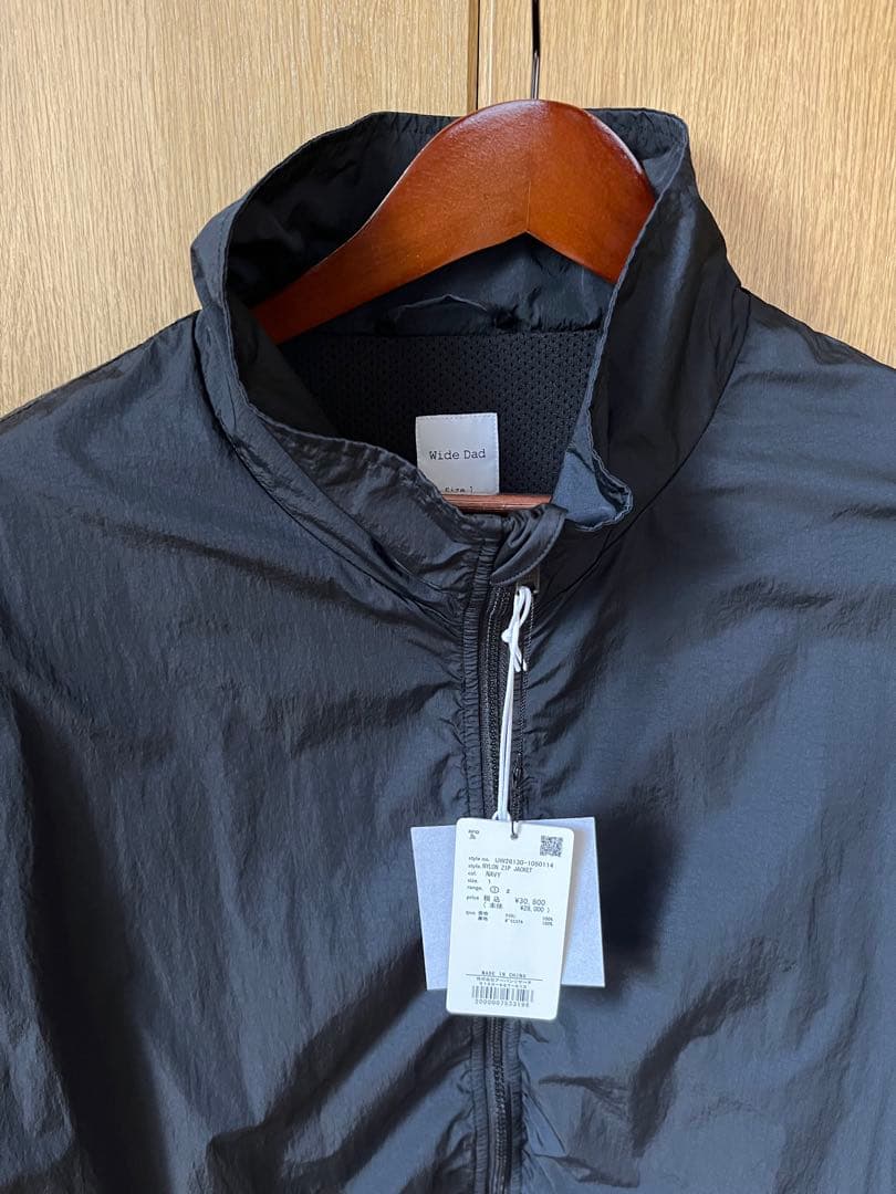 限定 Wide Dad NYLON ZIP JACKET ネイビー - メルカリ