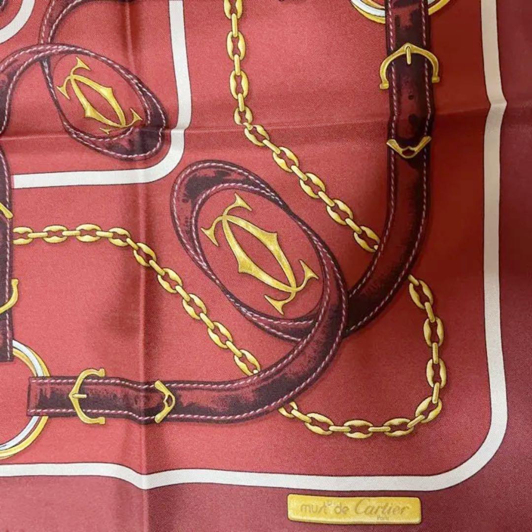 専用となりました！！Cartierカルティエ　大判シルクスカーフ（タグ・箱付き