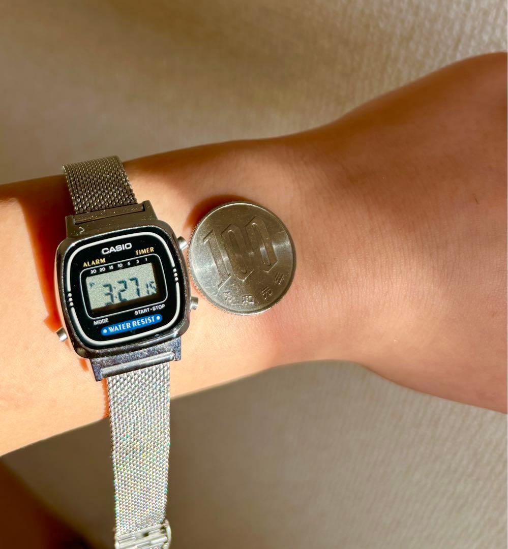 CASIO （カシオ)デジタルミニ メッシュベルト 腕時計 - メルカリ